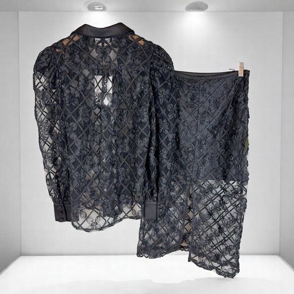 NWT En Saison NWT Brayden Blouse and Midi Skirt Set - Picture 14 of 14